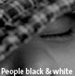 People black & white